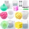 Candle Molds Big Set for Candle Making With Wicks 6Pcs (WHITE) 7 x 7 x 3 inches